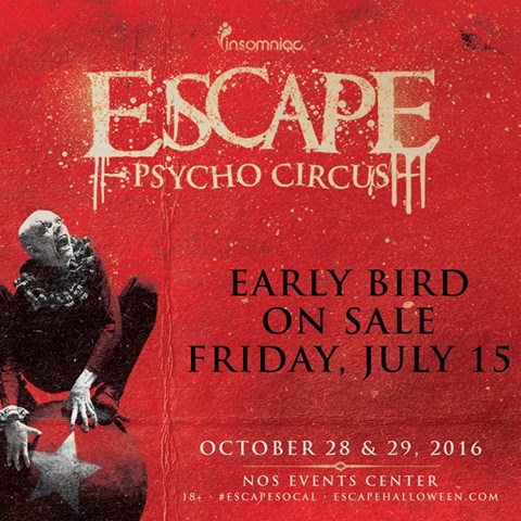 Insomniac S Escape Psycho Circus On Sale Dates Announced RaverRafting