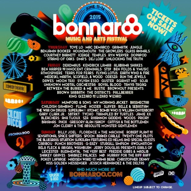 Bonnaroo's Daily Lineup Has Just Been Announced RaverRafting