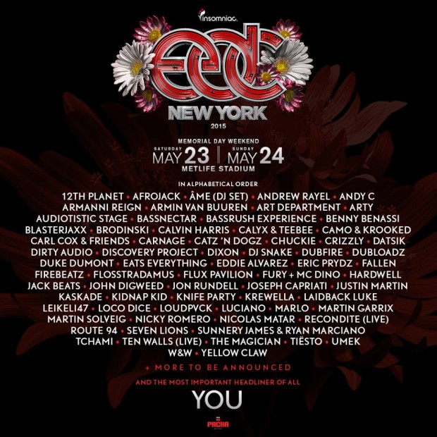 EDC New York Officially Releases 2015 Lineup