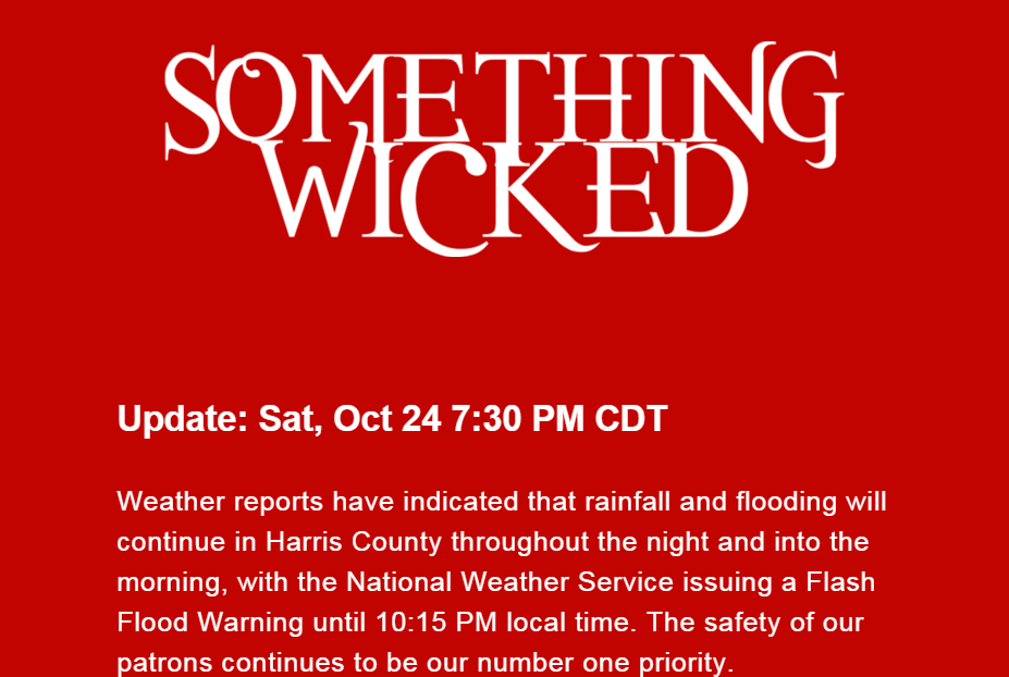 Something Wicked Day 1 & 2 Cancelled, Refunds En Route