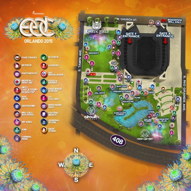 Edc Orlando Releases Set Times Map Raverrafting