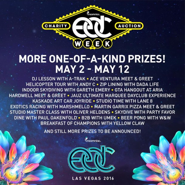EDC Week Charity Auction Phase 2 Annoucement Artists