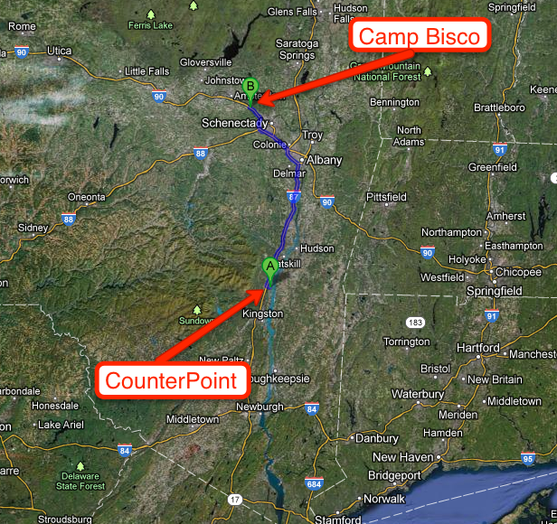 67 miles separates CounterPoint and Camp Bisco