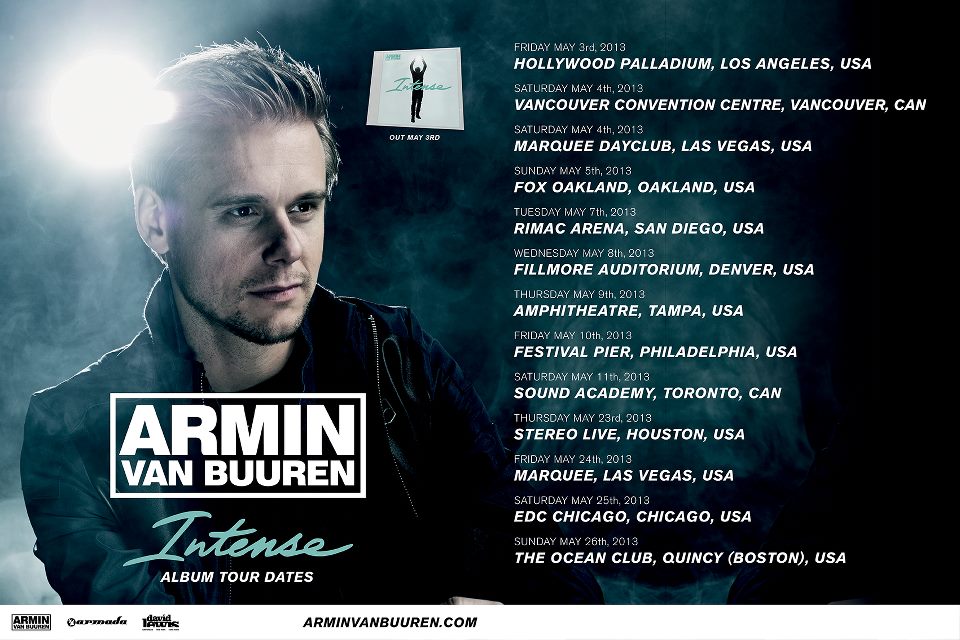 Armin van Buuren Announces ‘Intense’ North American Tour Dates (Ticket