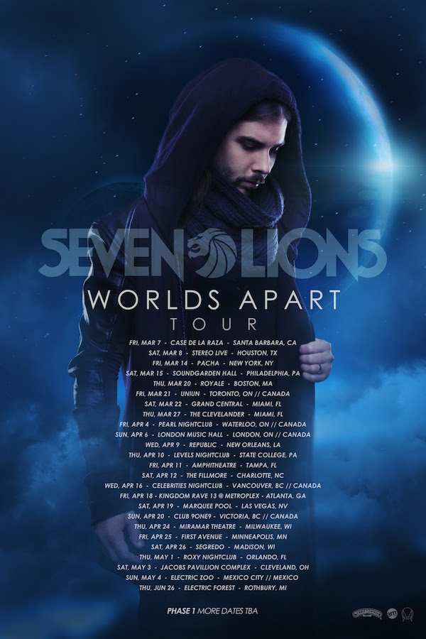 Seven Lions Releases Phase One "Worlds Apart" Tour Dates RaverRafting