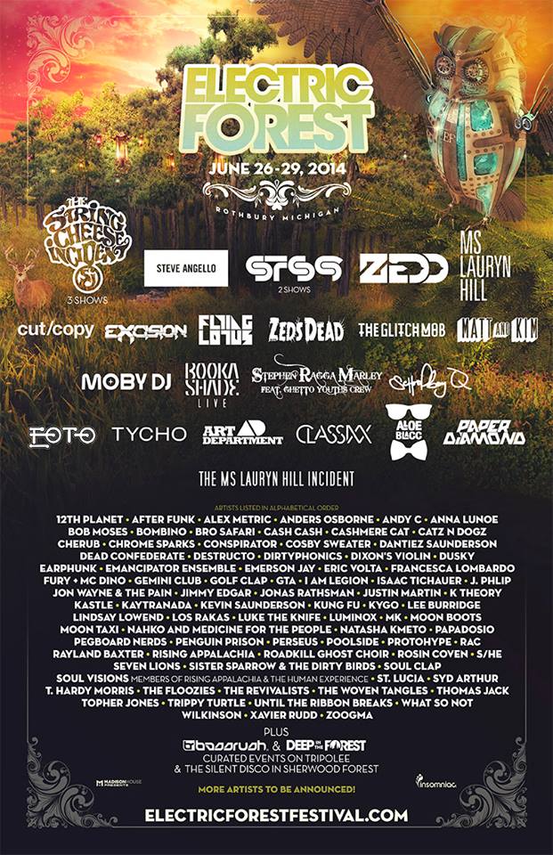 Electric Forest Releases Phase Three Artist Announcement