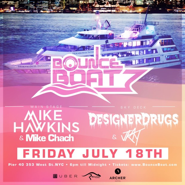 Win A Pair of Tickets to the Bounce Boat with Mike Hawkins and Designer Drugs [WRR Giveaway]
