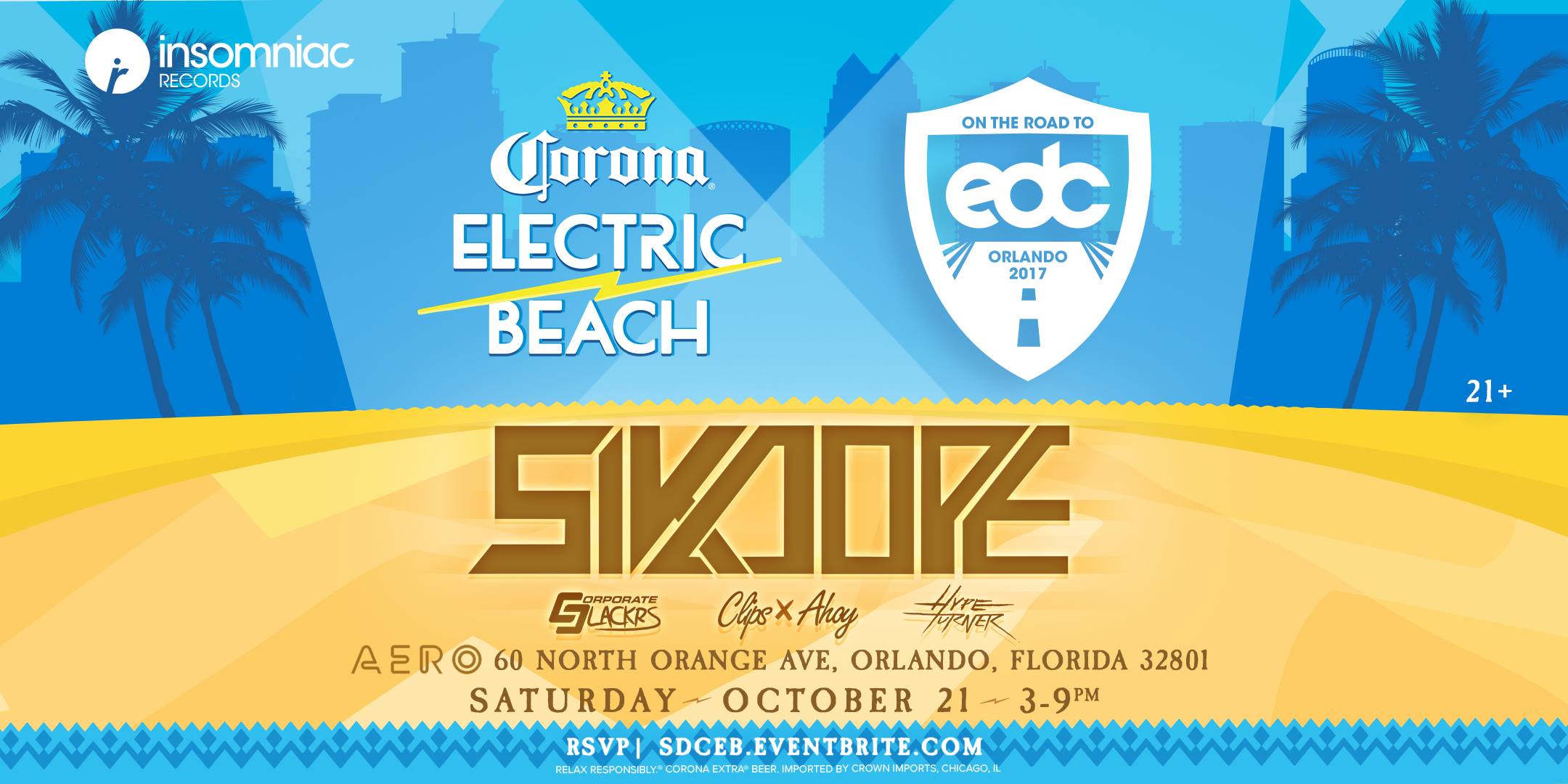 Road To EDC Orlando Corona Electric Beach with Sikdope & Friends