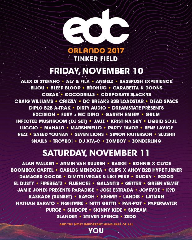 EDC Orlando Releases Official Trailer, DaybyDay Lineup, & Single Day