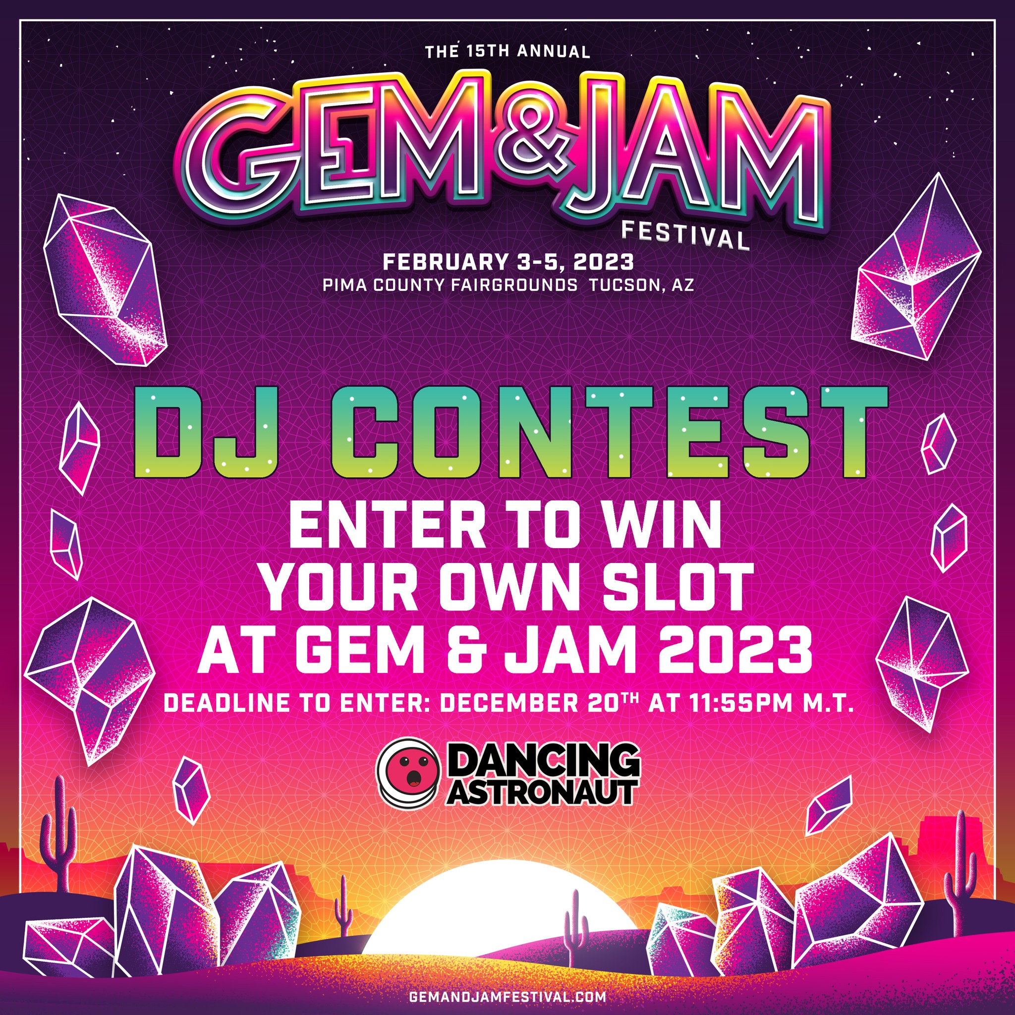 Gem and Jam and Dancing Astronaut Announce DJ Contest for 2023