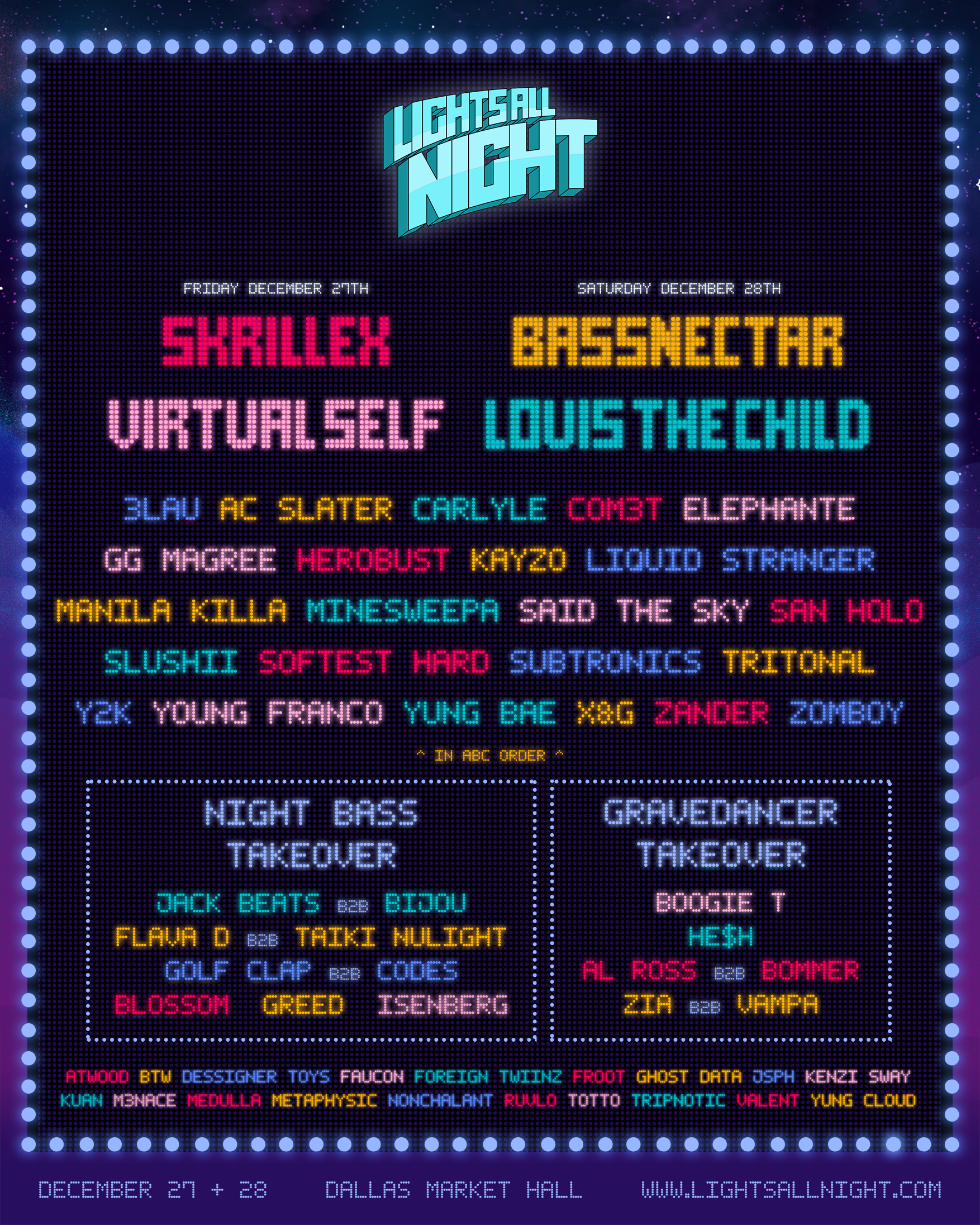 Lights All Night Delivers on Final Announcements: Schedule, Map, and More