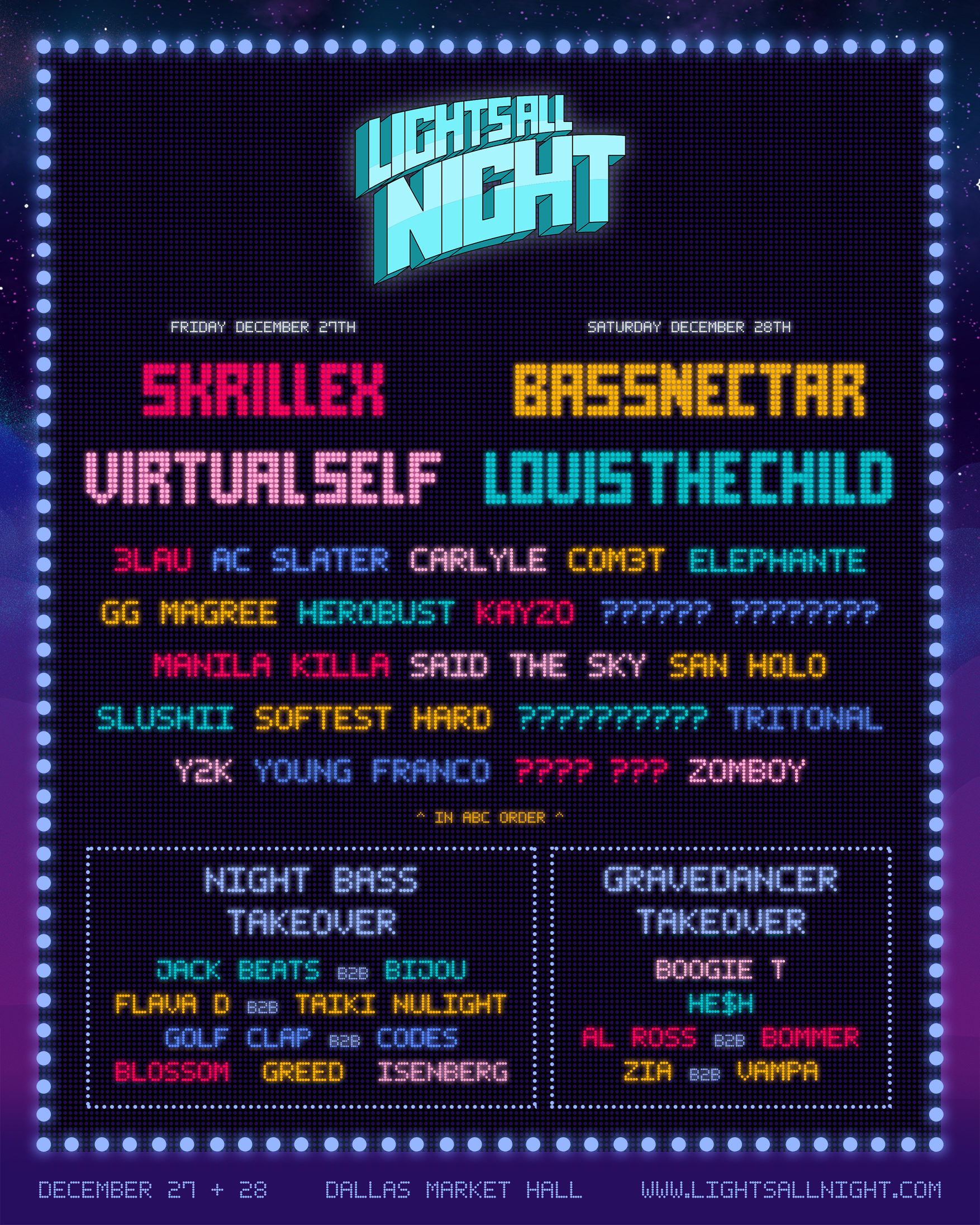 Lights All Night Reveals 2019 Phase One Lineup