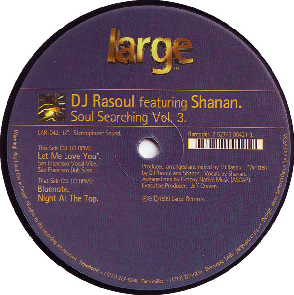Past to Present 011: DJ Rasoul, Please “Let Me Love You”