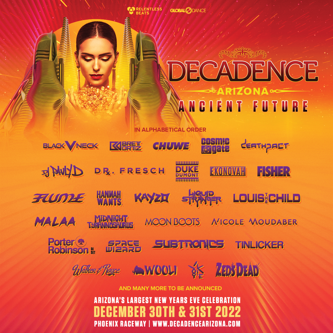 Decadence Arizona Ancient Future Unveils Massive Phase Three Lineup