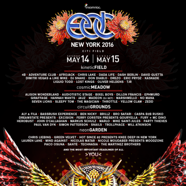 Edc New York Releases Lineups By Stage Raverrafting