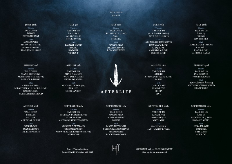 Afterlife lands at Hï Ibiza for 2018