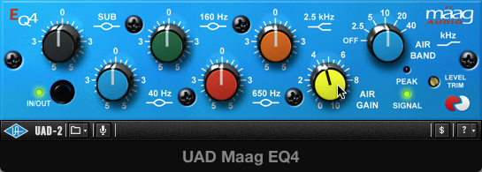 Some EQs use fixed bands – that means it’s not possible to change the frequency which they affect.