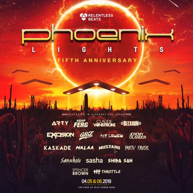 Phoenix Lights Returns with Out of This World Phase One Lineup