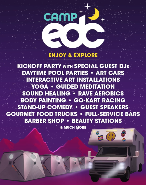 EDC Las Vegas Camping Details Have Landed RaverRafting