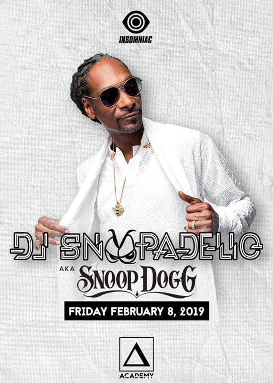 DJ Snoopadelic to Perform at Academy Nightclub in Los Angeles [Event Preview]