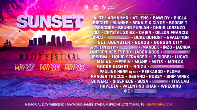 Sunset Music Festival Celebrates 10th Edition With Stacked & Eclectic Lineup