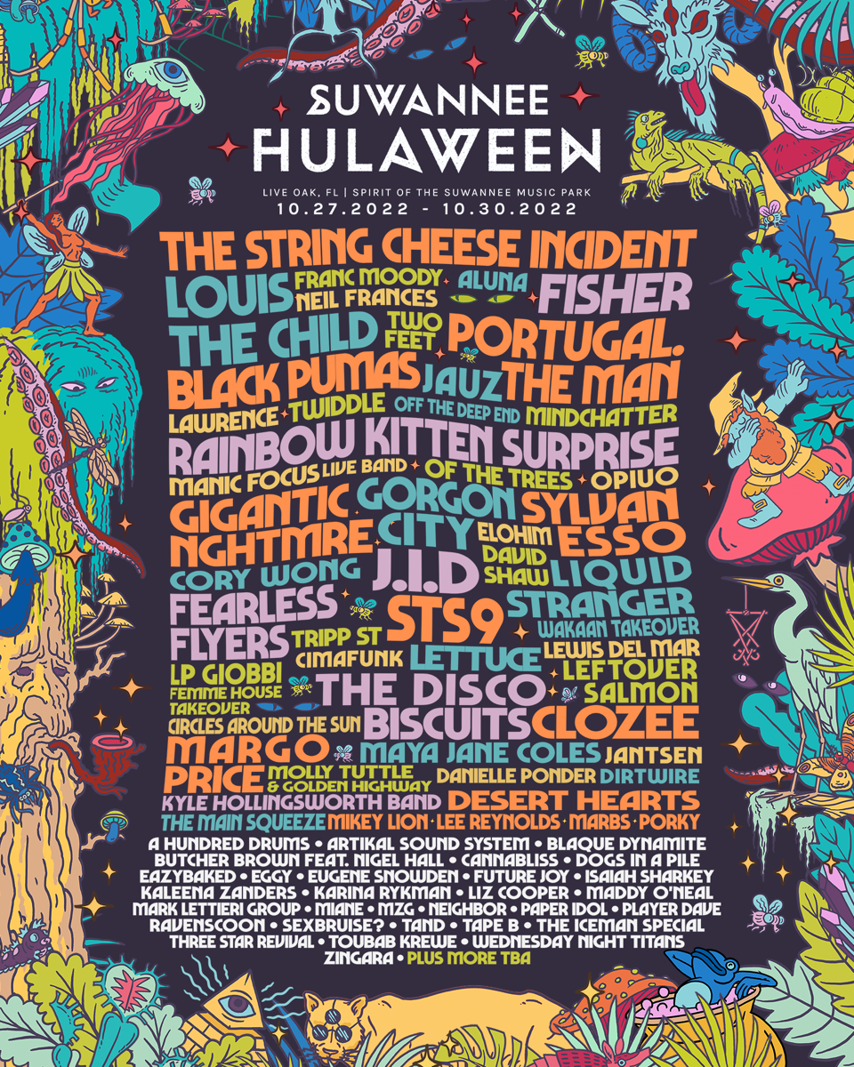 Suwannee Hulaween Reveals 9th Annual Lineup Featuring STS9, Louis The Child, Fisher & Many Others