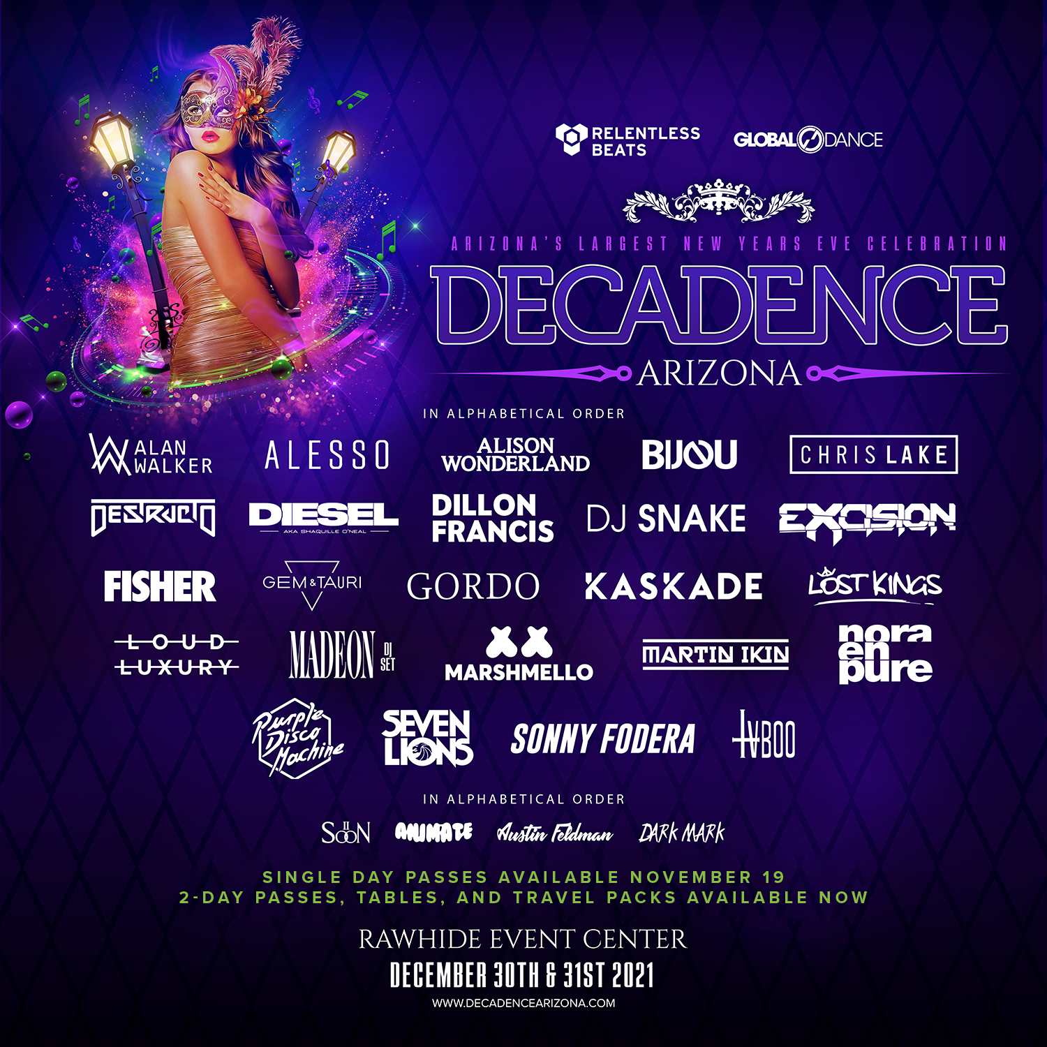 Get NYE Ready with The Official Decadence Arizona 2021 Playlist