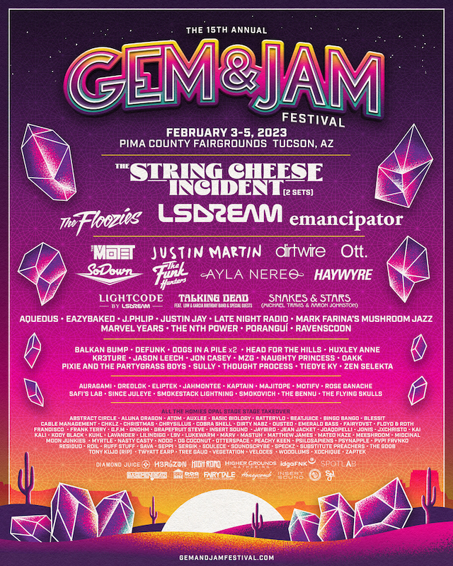 Gem and Jam Festival Announces New Lineup Acts to Join 2023 Lineup