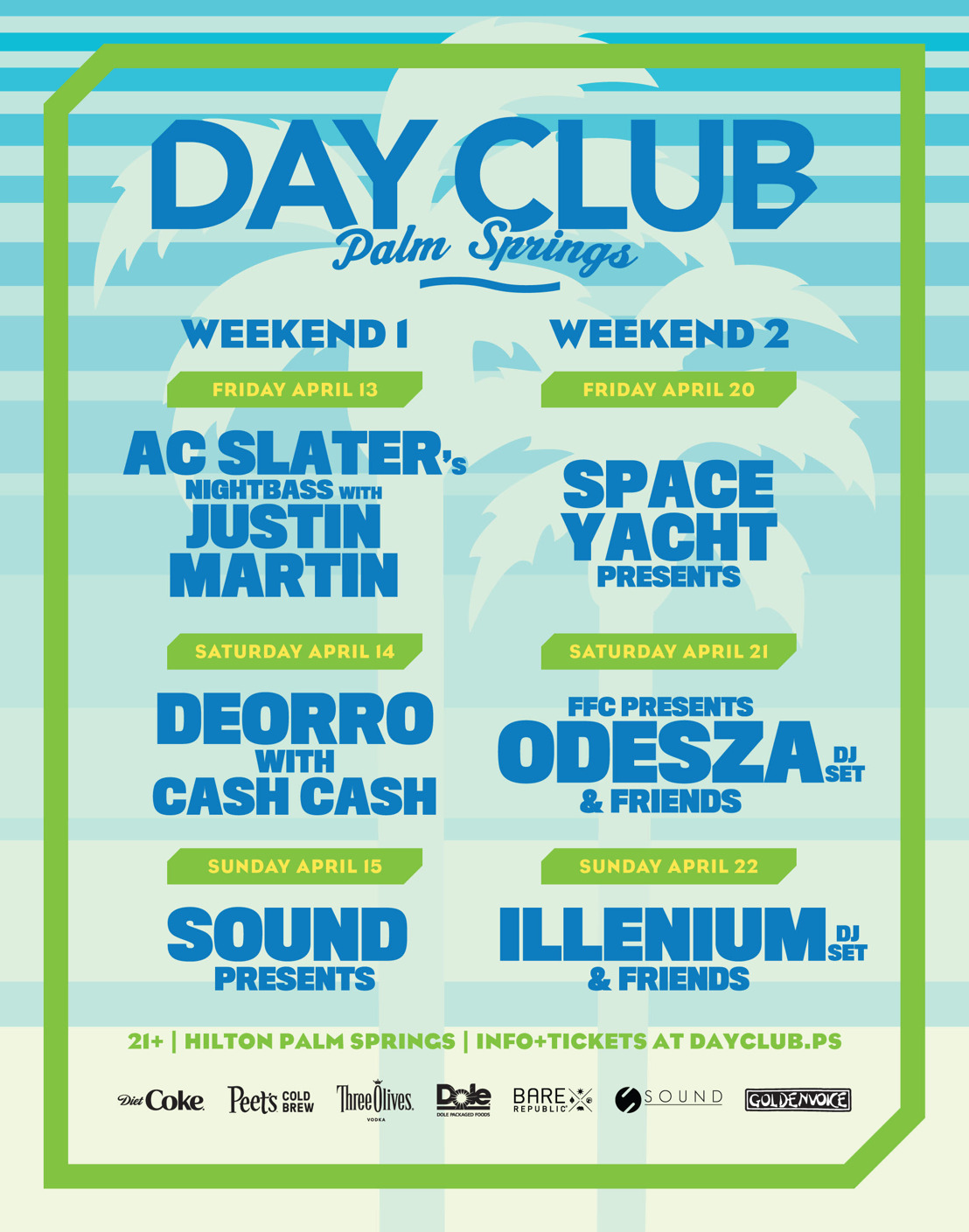 Get Coachella Ready With Day Club Palm Springs’ Ultimate Pool Parties Featuring ODESZA, Illenium, & More