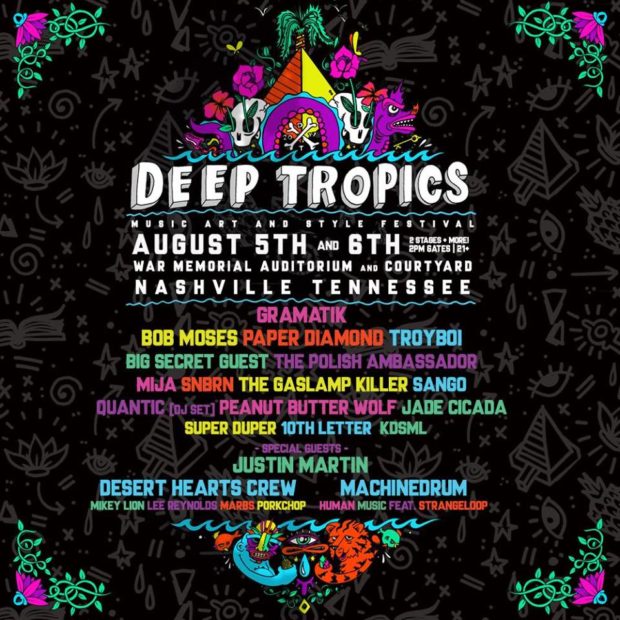 Deep Tropics Music, Art & Style Festival Announced in Nashville