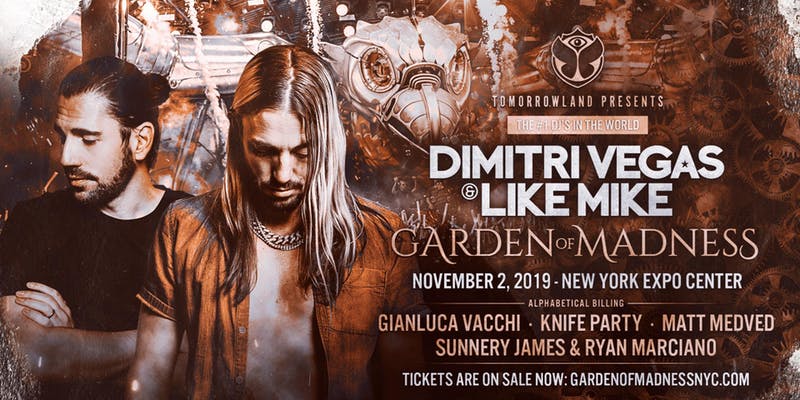 Tomorrowland Presents Dimitri Vegas & Like Mike + Friends at the New York Expo Center