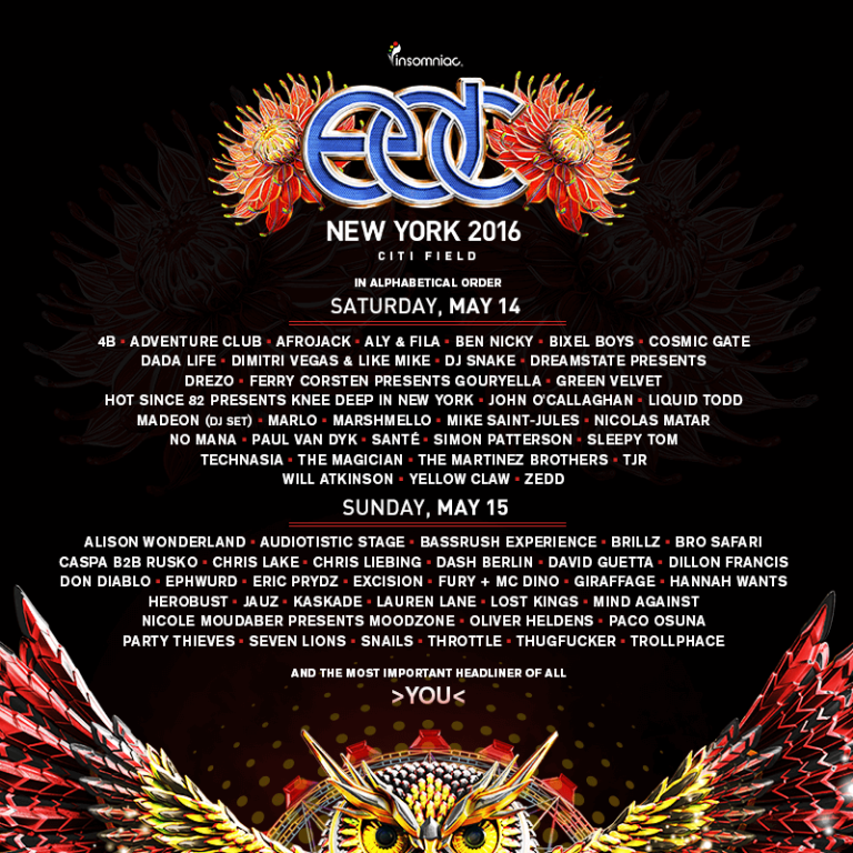 EDC NY Releases Single Day Lineup and Tickets RaverRafting
