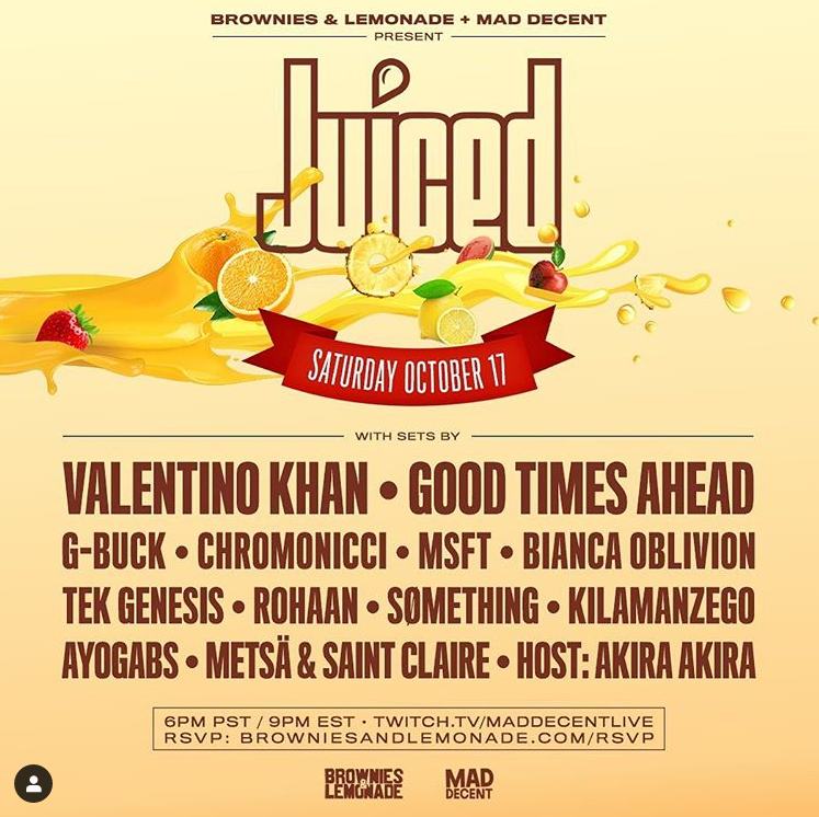 B&L and Mad Decent Squeeze Out the Last Bit of Summer with “Juiced” Livestream Event