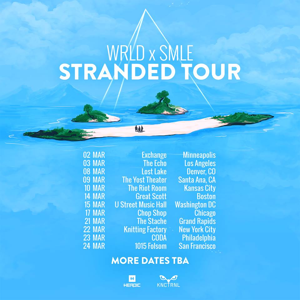WRLD & SMLE Release “Stranded (feat. Kiddo AI)”, Drop Over A Dozen Tour Dates