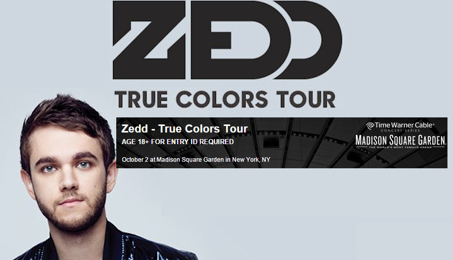 All-Star Line-up for Zedd’s True Colors Tour Oct. 2nd at MSG [Event Preview]